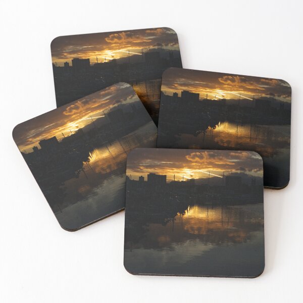 Item preview, Sunset over Sutton Harbour Plymouth designed and sold by days-photographic.