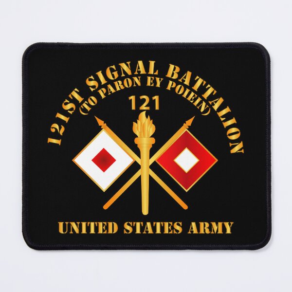 Item preview, Army - 121st  Signal Bn w  BR - US Army w BN NUM X 300 designed and sold by Military Insignia Products.