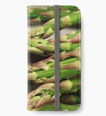 A close up image of fresh asparagus iPhone Wallet/Case/Skin