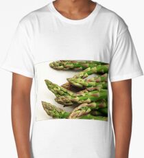 A close up image of fresh asparagus Long T-Shirt
