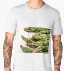 A close up image of fresh asparagus Men's Premium T-Shirt