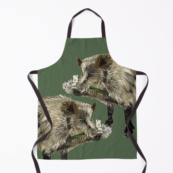 Item preview, Love a boar!! Valentine pig in green designed and sold by belettelepink.