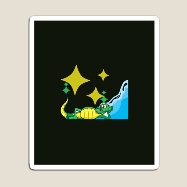 Item preview, smiling crocodile t-shirt designed and sold by rradouane.