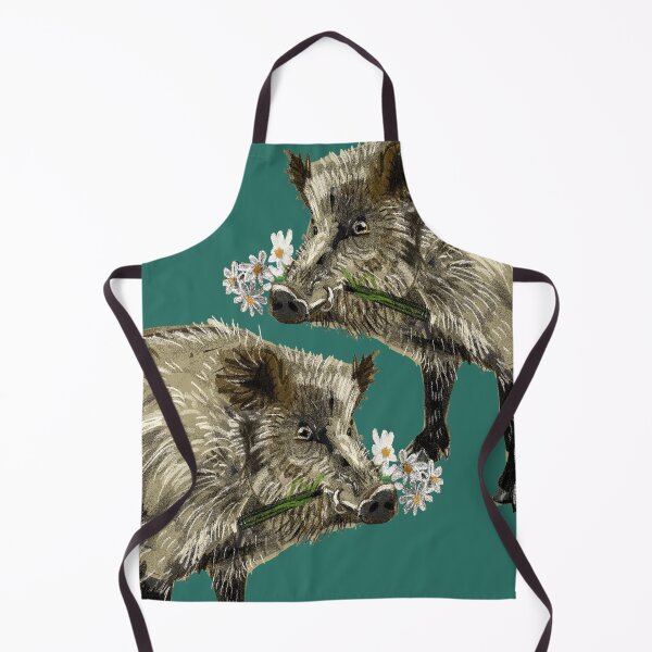 Item preview, Love a boar!! Valentine pig in teal designed and sold by belettelepink.