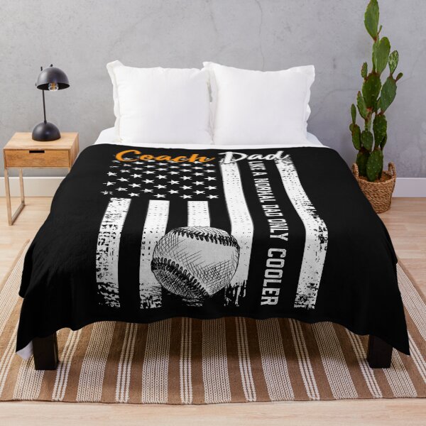 Item preview, Baseball Coach Dad Like A Normal Dad Only Cooler USA Flag designed and sold by PeterGignac.