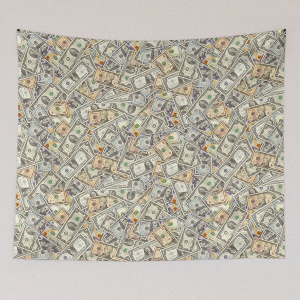 Item preview, Scattered paper money of the United States of America. Banknotes of one, two, ten and one hundred US dollars designed and sold by GAleksS.