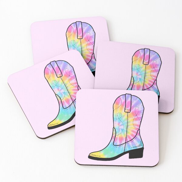 Artikelvorschau, Heller Regenbogen-Tie-Dye-Cowgirl-Stiefel entworfen und verkauft von EpicCreation.