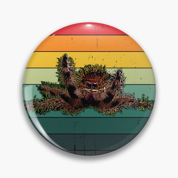Item preview, Cute Vintage Sunset Jumping Spider designed and sold by Zurickdesigns.
