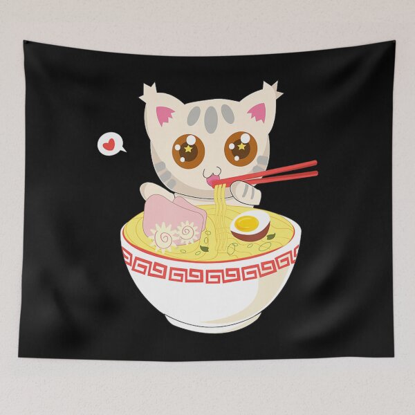 Item preview, Korean Clothes For Teen Girls Japanese Fashion Ramen Cat  designed and sold by granbyhaineys.