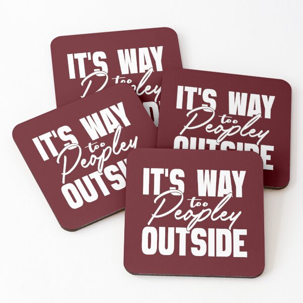 Item preview, It's way too peopley outside designed and sold by VichallanStudio.