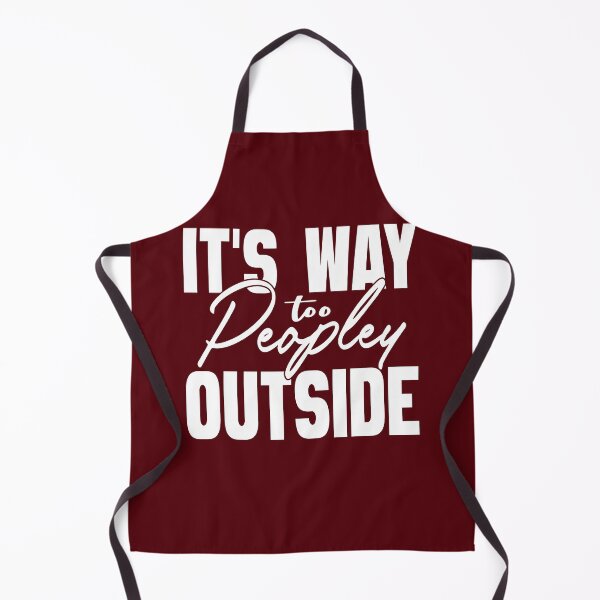 Item preview, It's way too peopley outside designed and sold by VichallanStudio.