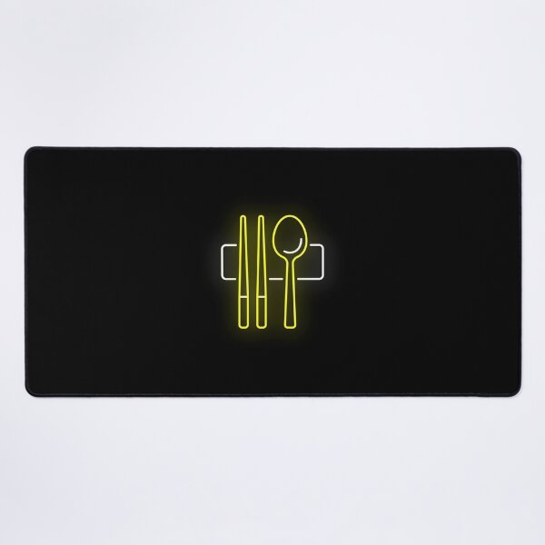 Item preview, Korean Cutlery set Neon Sign Sujeo 수저 On Black background Classic  designed and sold by granbyhaineys.