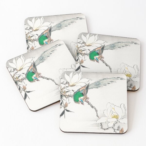 Item preview, CHINESE TREE PIPIT AND MAGNOLIA BY NUMATA K WALL ART designed and sold by GamaArtDesign.