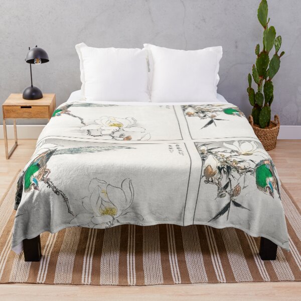 Item preview, CHINESE TREE PIPIT AND MAGNOLIA BY NUMATA K WALL ART designed and sold by GamaArtDesign.