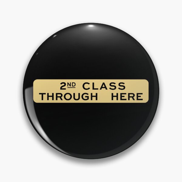 Item preview, 2nd class through here designed and sold by Green-over-red.