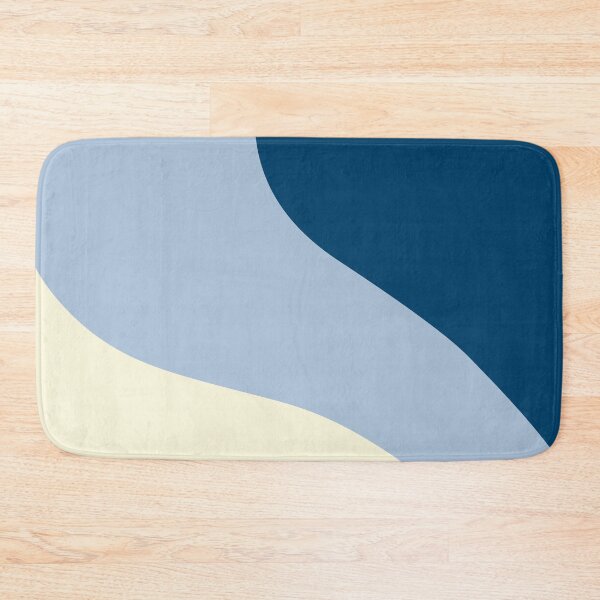 Item preview, Simple Waves - Dark Blue, Light Blue and Cream designed and sold by LAEC-Shop.