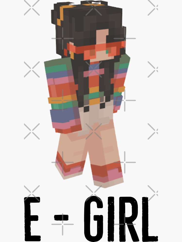 Belle Delphine minecraft  Sticker for Sale by bestizeyy