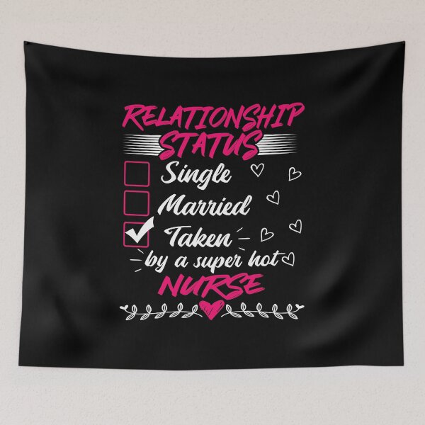 Item preview, Funny His and Her Clothing Gifts Nurse Relationship Status designed and sold by haselshirt.