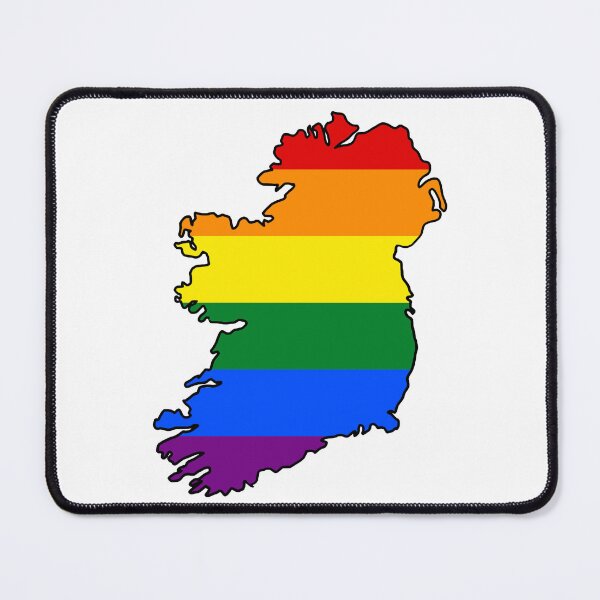Item preview, Ireland Outline - Gay Pride Flag designed and sold by uni-que-designs.