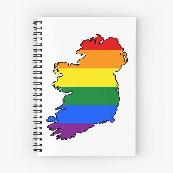 Item preview, Ireland Outline - Gay Pride Flag designed and sold by uni-que-designs.
