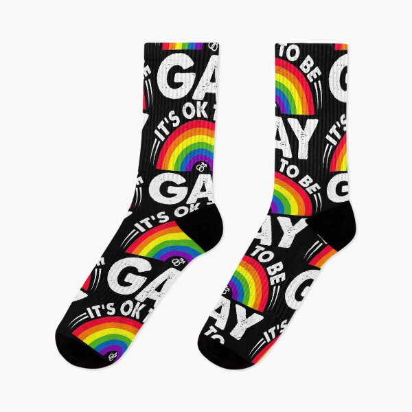 Item preview, It's Ok To Be Gay LGBTQ Support Rainbow Pride Parade Month designed and sold by haselshirt.