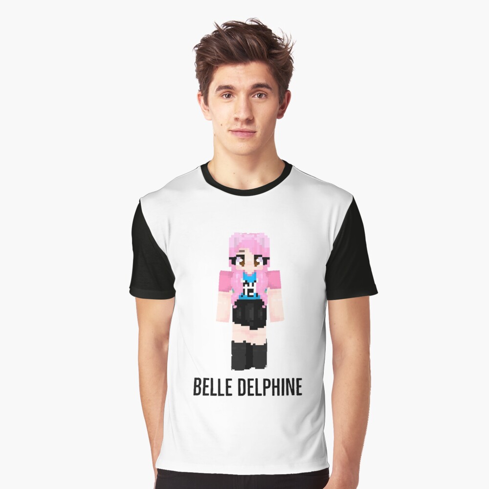 Belle Delphine minecraft  Kids T-Shirt for Sale by bestizeyy