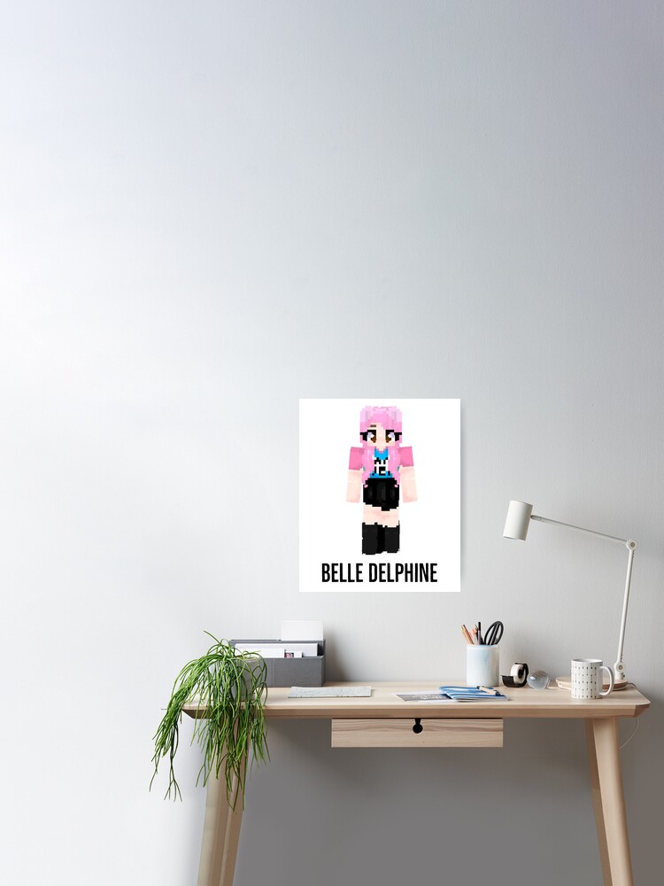 Belle Delphine minecraft  Canvas Print for Sale by bestizeyy