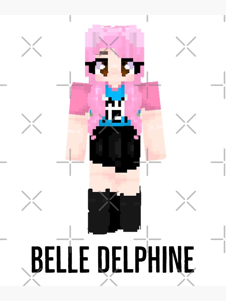 Belle Delphine minecraft  Canvas Print for Sale by bestizeyy