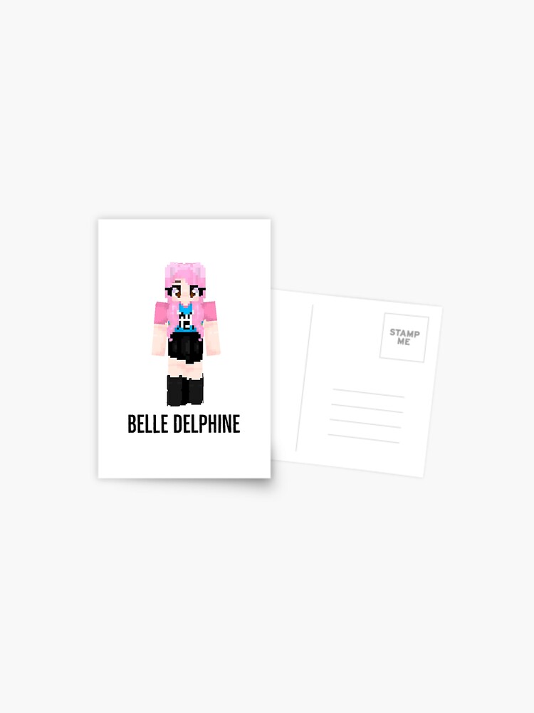 Belle Delphine minecraft  Art Board Print for Sale by bestizeyy