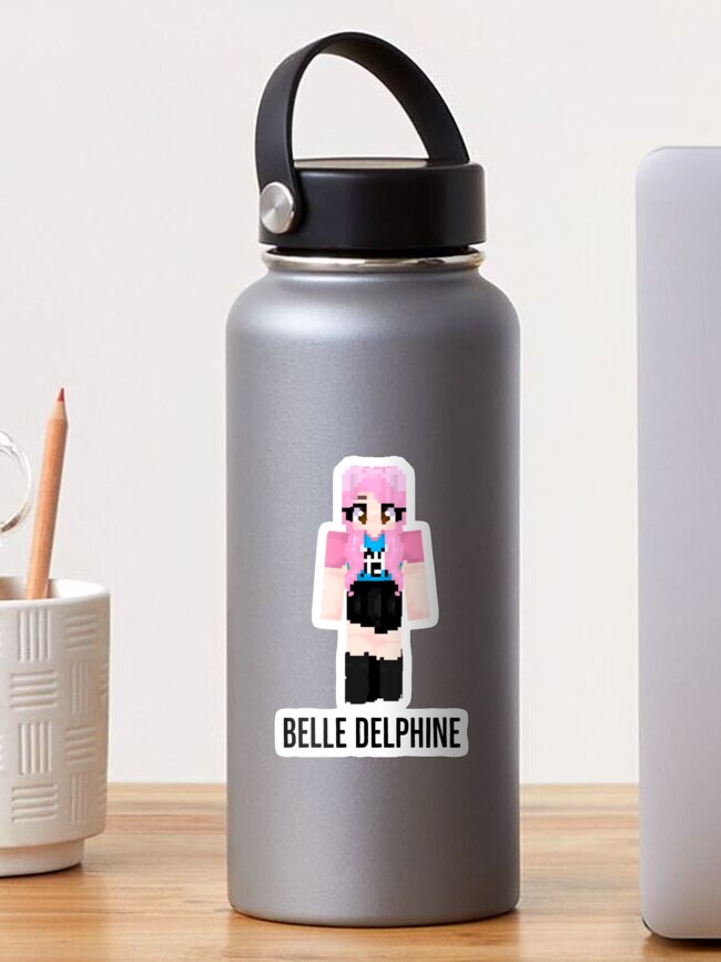 Belle Delphine minecraft  Sticker for Sale by bestizeyy