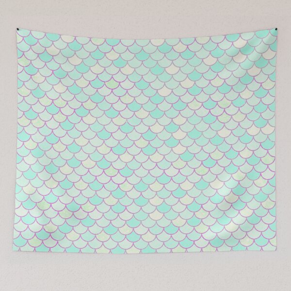 Item preview, Light Turquoise Mermaid Scales Pattern designed and sold by Saanis.