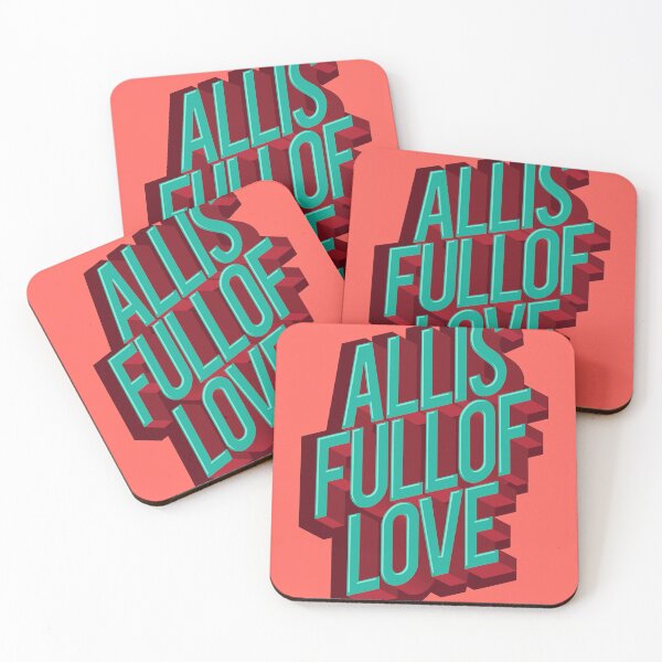 Item preview, All is full of Love! Love, Peace, Tolerance. Typography. designed and sold by Boogosh.