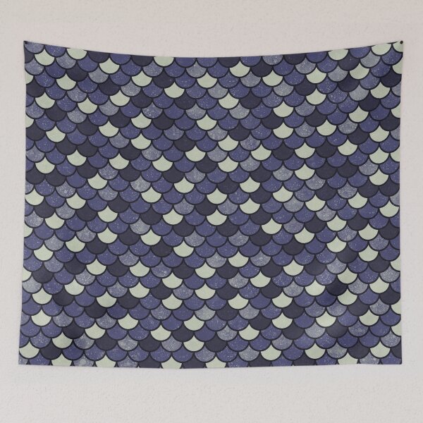 Item preview, Dark Mermaid Scales Pattern designed and sold by Saanis.