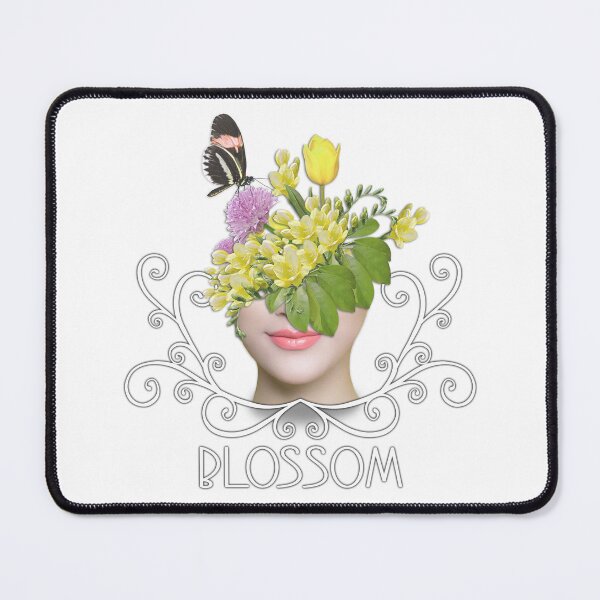 Item preview, Flowerhead, Woman's head with flowers, Blossom lettering designed and sold by Rob-Son.