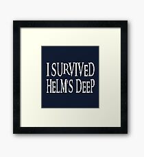 I Survived... Framed Print