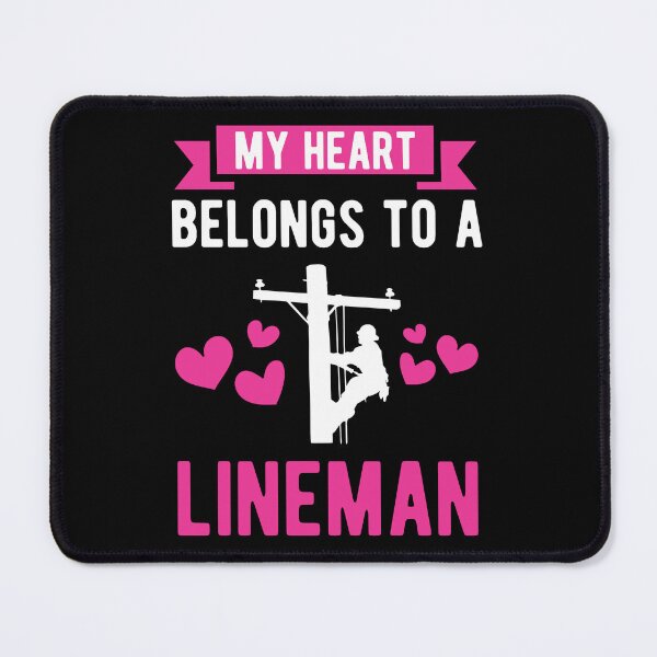 Item preview, My Heart Belongs To A Lineman Line Worker Gift Idea designed and sold by haselshirt.