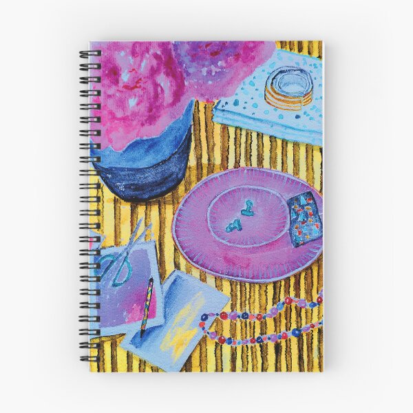 Item preview, hand painted watercolor stationery on the table designed and sold by quinnstyle.