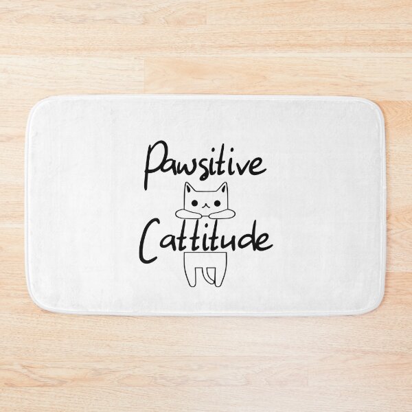 Item preview, Pawsitive Cattitude designed and sold by laugh-out-loud.