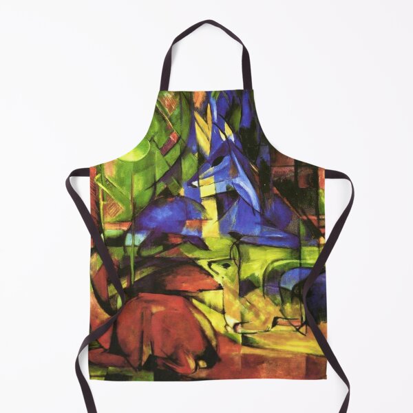 Item preview, Deer in the Forest II by Franz Marc designed and sold by WonderweissStudio.