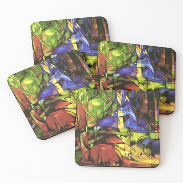 Item preview, Deer in the Forest II by Franz Marc designed and sold by WonderweissStudio.