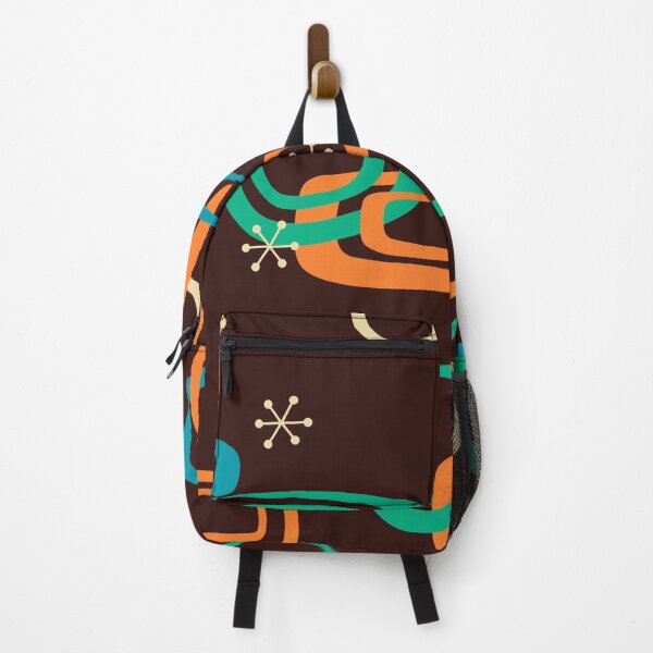 Item preview, MCM Interlocked Shapes on Brown designed and sold by LisWilliams.