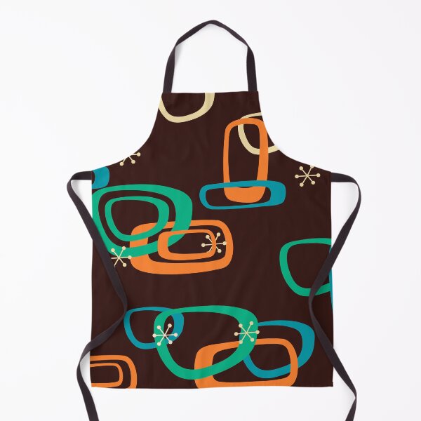 Item preview, MCM Interlocked Shapes on Brown designed and sold by LisWilliams.