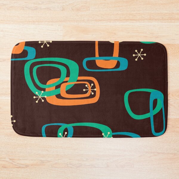 Item preview, MCM Interlocked Shapes on Brown designed and sold by LisWilliams.