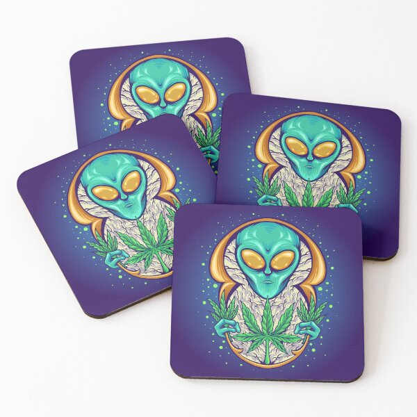Item preview, ' Ganja guzling Allien ' designed and sold by MARYMAXMAC.