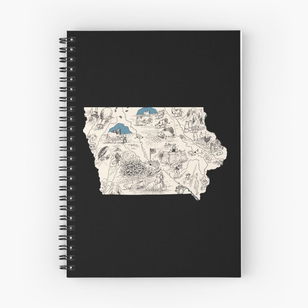 Item preview, Iowa Vintage Picture Map designed and sold by surgedesigns.