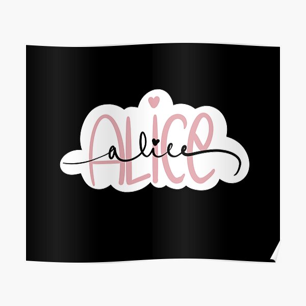 First name Alice Poster