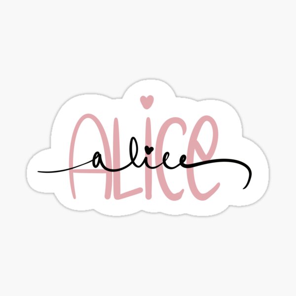 First name Alice Sticker
