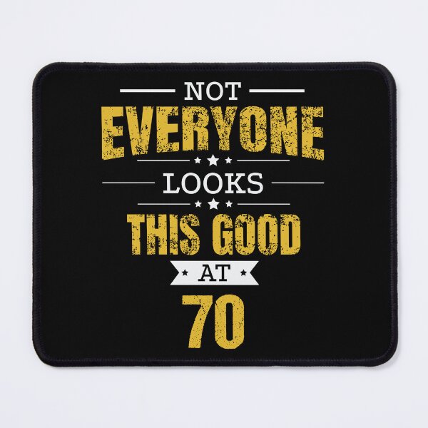 Item preview, 70th Birthday Gift Retro Seventy 70 Years Looks This Good Yellow designed and sold by haselshirt.