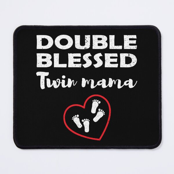 Item preview, Double Blessed Twin Mama Baby Shower Pregnancy Gift designed and sold by haselshirt.