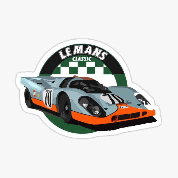 Course Automobile Classique Sticker